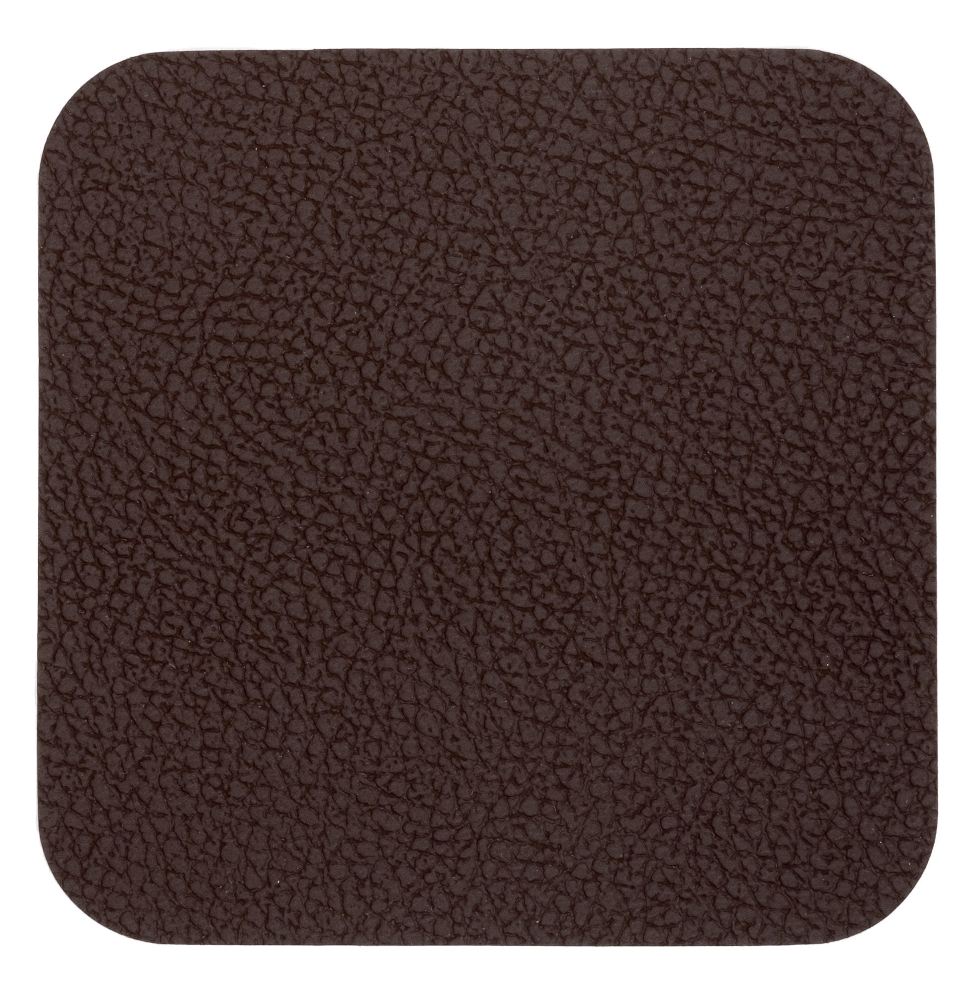 UNTERSETZER - Veganes Leder - Braun / Sand - doppelseitig - 10 x 10 cm - 6 Stück - Braun, Kunststoff (10/10cm) - Cookinglife