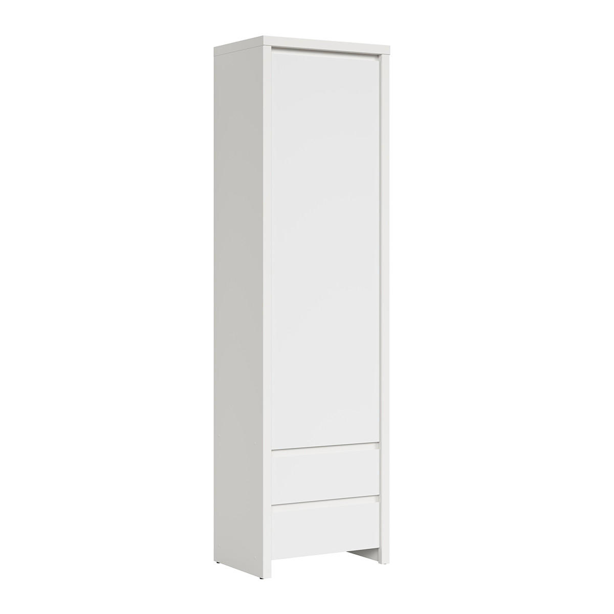 SKŘÍŇ 1DVEŘOVÁ Soren Matná bílá - bílá, kompozitní dřevo (56/200.5/40.5cm) - Petits-meubles