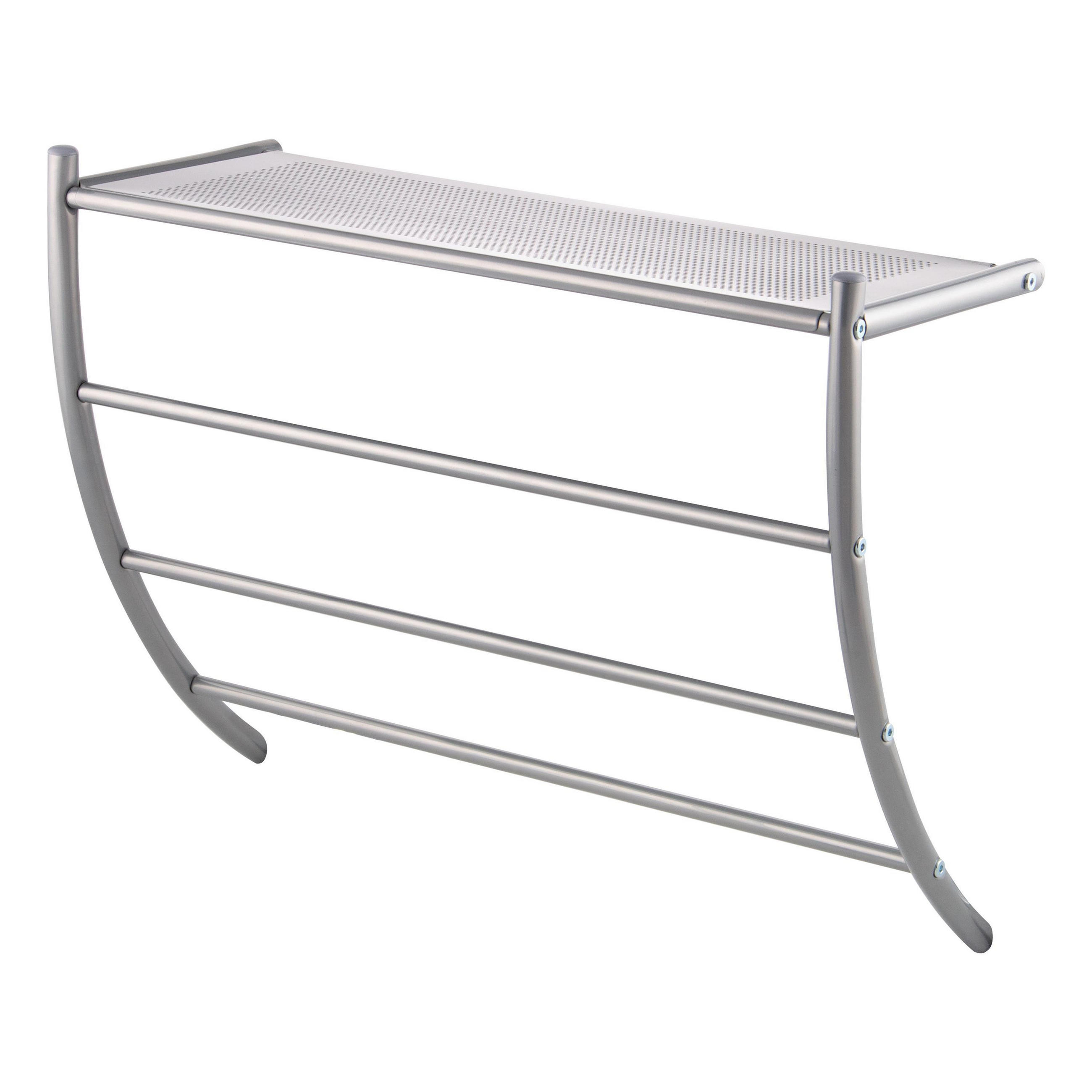 HANDTUCHHALTER, grau, Stahl - Grau, Metall (56/43.5/20.5cm) - bremermann