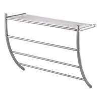 HANDTUCHHALTER, grau, Stahl - Grau, Metall (56/43.5/20.5cm) - bremermann