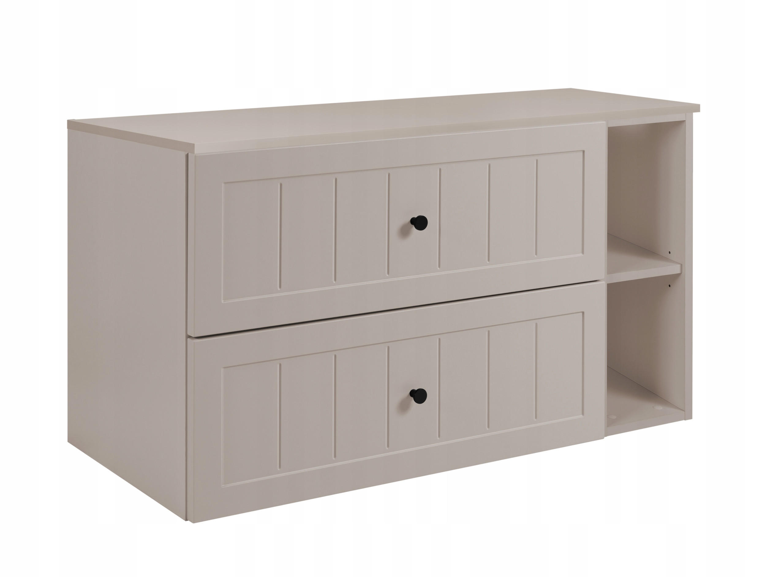 WASCHBECKUNTERSCHRANK GUSTO 80 cm mit Arbeitsplatte Farbe: Kaschmir mit einem Regal Kaschmir - Kaschmir, Holzwerkstoff (80/58/46cm) - Rodan