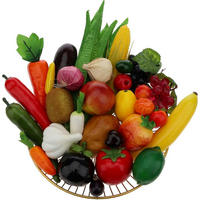 DEKO-OBST-GEMÜSE-SET 30 Stück lebensecht Kunststoffe - Multicolor, Kunststoff (18cm)