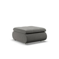 SITZPOUF FÜR DAS WOHNZIMMER FORESTA, Hellgrau - Hellgrau, Textil (88/42/70cm)