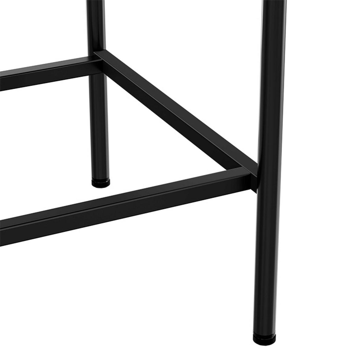 SIDEBOARD, Schwarz - Schwarz, Metall (40/66/120cm) - Oviala