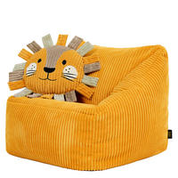 KINDERSITZSACK Natalia mit Animalkissen - Gelb, Textil (55/50/55cm) - icon