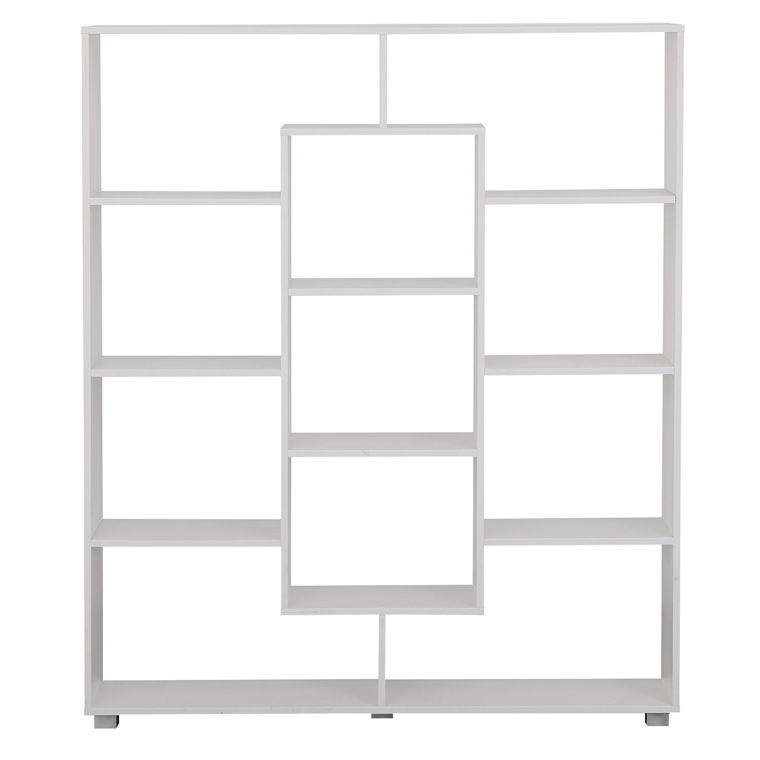 BÜCHERREGAL Emily Weiß - Weiß, Holzwerkstoff (21/148.5/130cm) - Happy Garden