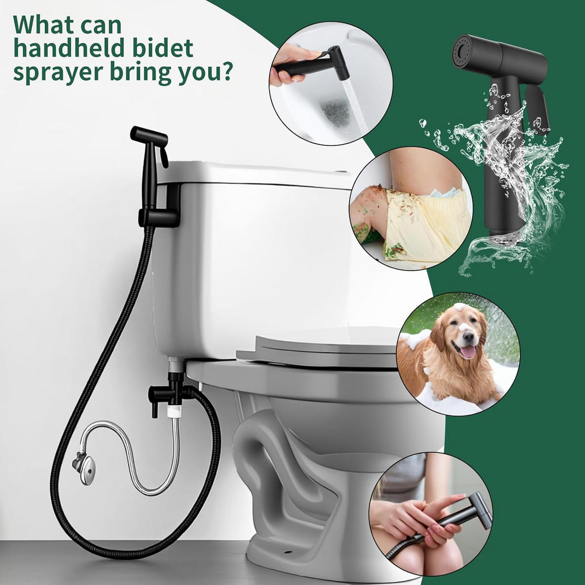 WC-BIDET-AUFSATZ,SCHWARZ,22/16.5/16CM,2ER-PACK - Schwarz, Metall (16.5/16/20cm)
