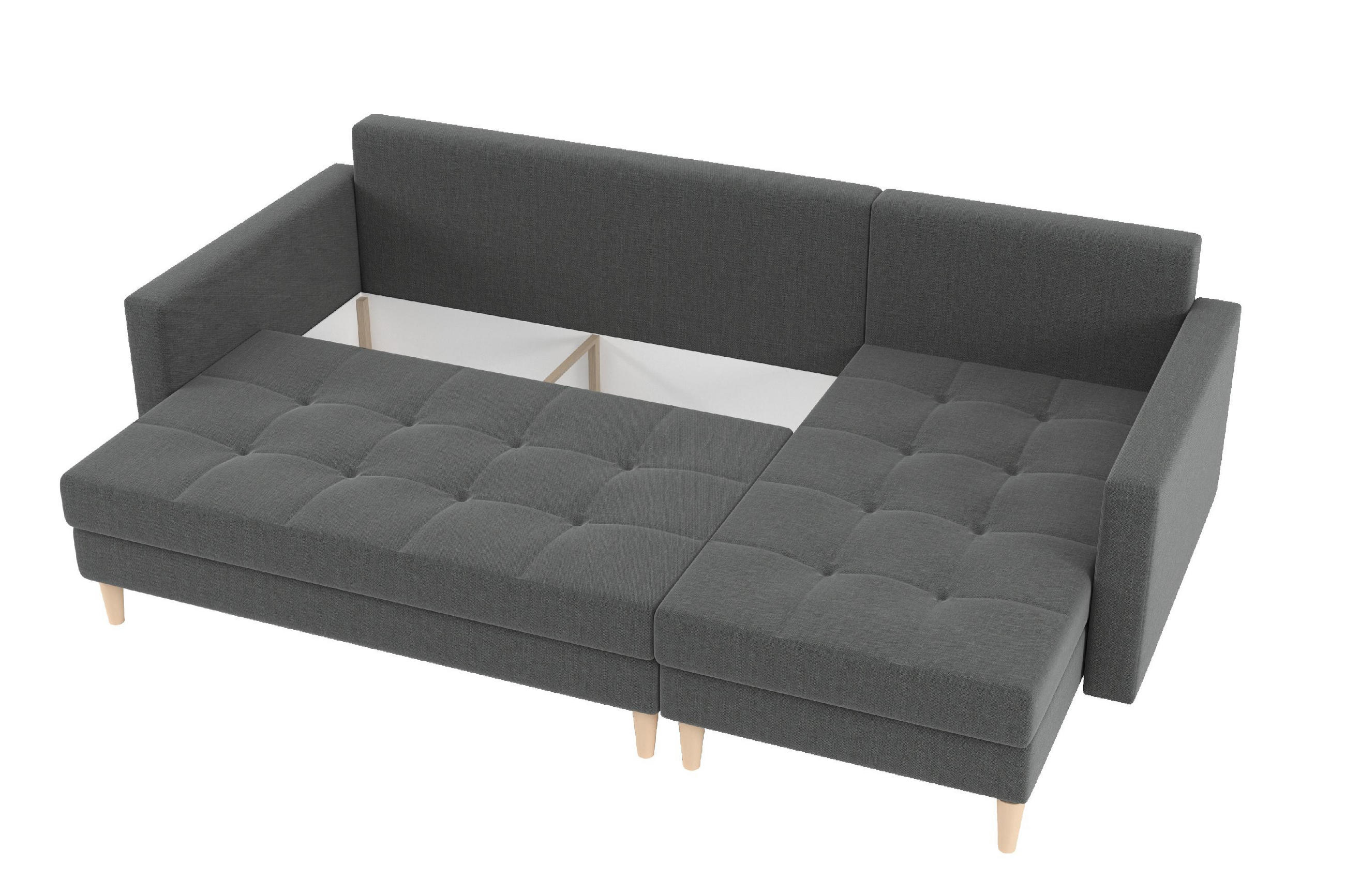 Thumbnail - DomoHome Ecksofa, Pink, Textil, Rechteckig, 224x144 cm, Wohnzimmer, Sofas & Couches, Wohnlandschaften, Ecksofas