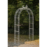 ROSENBOGEN Metall Antik Weiß - Weiß, Metall (148/260/34.5cm) - CLP