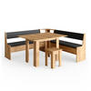 ECKBANKGRUPPE Roman Goldkraft Eiche 180 x 41.5 cm mit Tisch - Honigeiche/Anthrazit, Holzwerkstoff (180/80/180cm) - Vicco