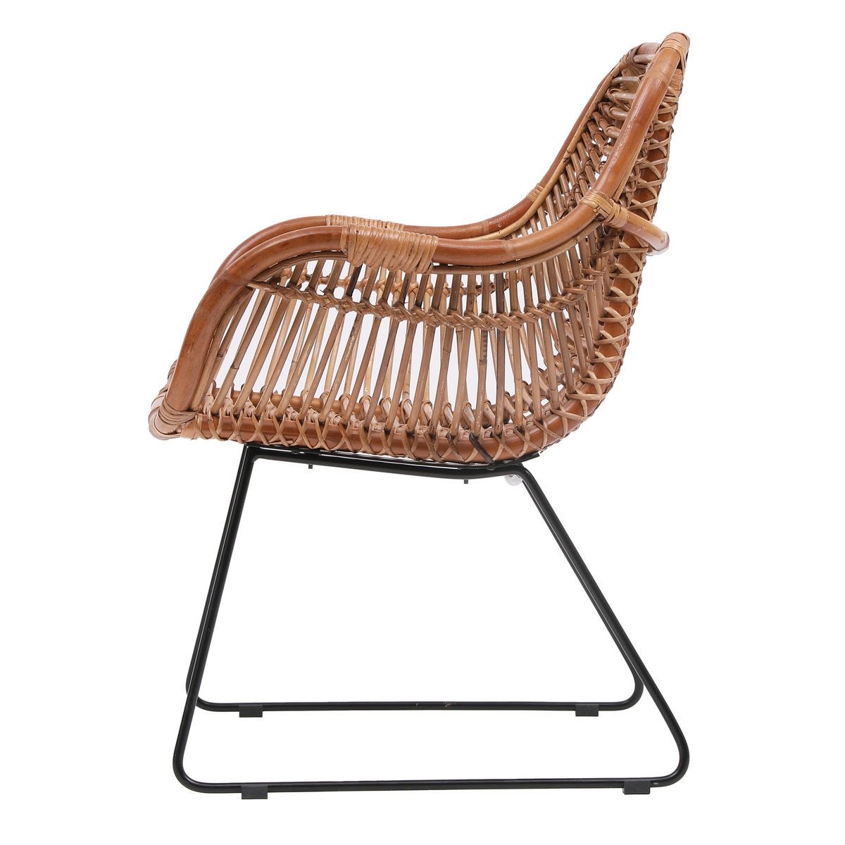 STUHL 2er-Set Rattan Braun - Braun, Holz (68/81.5/56cm) - Nordlys