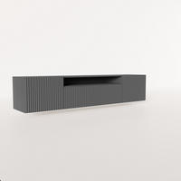 LOWBOARD VAREN 200/41/40 cm, Hängender TV-Schrank Graphitfarben - Graphitfarben, Holzwerkstoff (200/41/40cm) - MASSENO