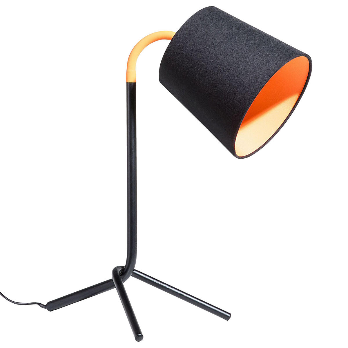 SCHREIBTISCHLAMPE Mooki 28/23/42 cm - Schwarz, Metall (28/23/42cm) - Beliani
