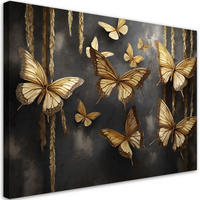 KUNSTDRUCK Gold 120/80 cm - Goldfarben, Textil (120/80cm) - KUNSTLOFT