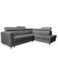 ECKSOFA Grafit TAKO Mit Schlaffunktion Rechts - Graphitfarben, Textil (202/257cm) - Sepro Meble