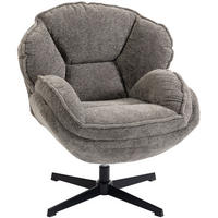 DREHSESSEL Grau 76/86/88 cm - Grau, Metall (86/88/76cm) - PANGIVO