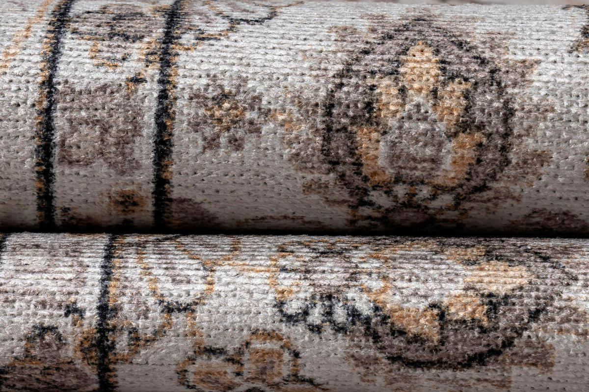 TEPPICH DUBAI creme floral 180/270 cm - Creme, Textil (180/270cm) - Tapiso