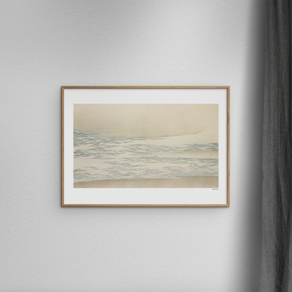 POSTER mit Rahmen Arch Atelier - La Collection Japonaise - 06 - Eichefarben/Naturfarben, Holz/Papier (50/70cm) - Poster&Frame