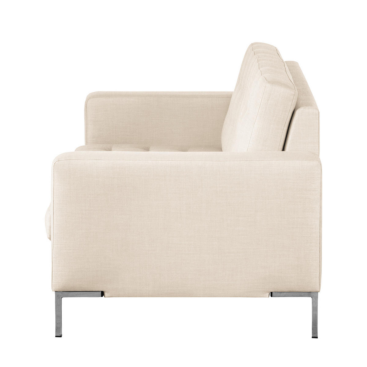 2-SITZER SOFA - Webstoff - Beige, Textil (179/80/88cm) - home24