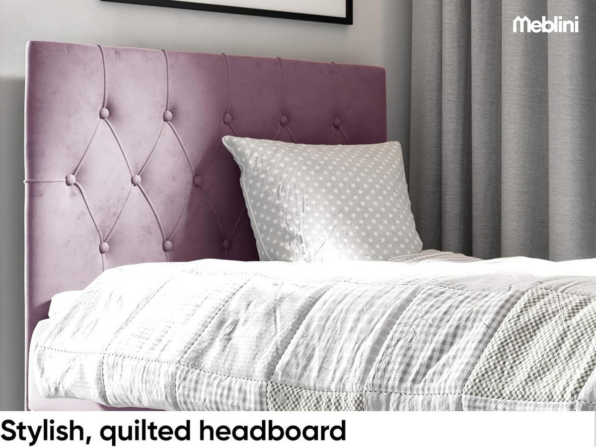 KINDERBETT FLIPPO 1 - Lila/Weiß, Holzwerkstoff (92/208cm) - Meblini