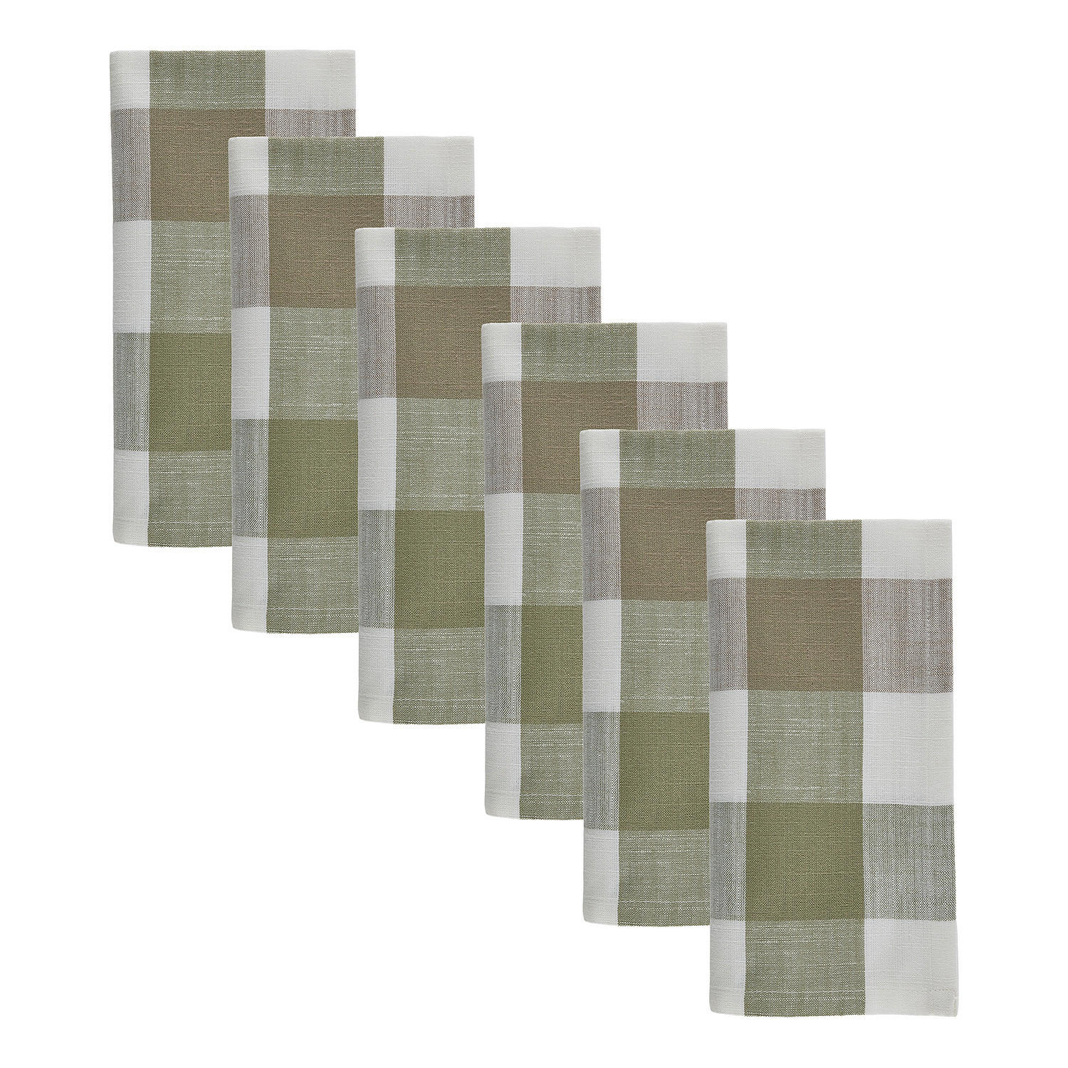 SERVIETTE (4er-Set) Mountain Love - Braun/Grün, Textil (42/42cm) - Butlers