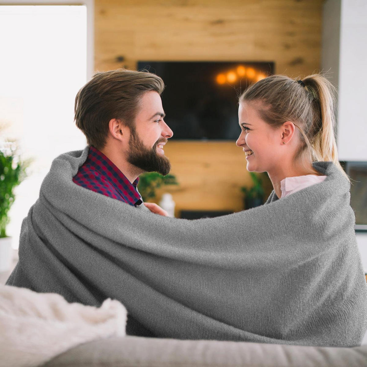 BETTDECKE Smart 150x200 cm - Weiß, Textil (150/200cm) - Sleezzz