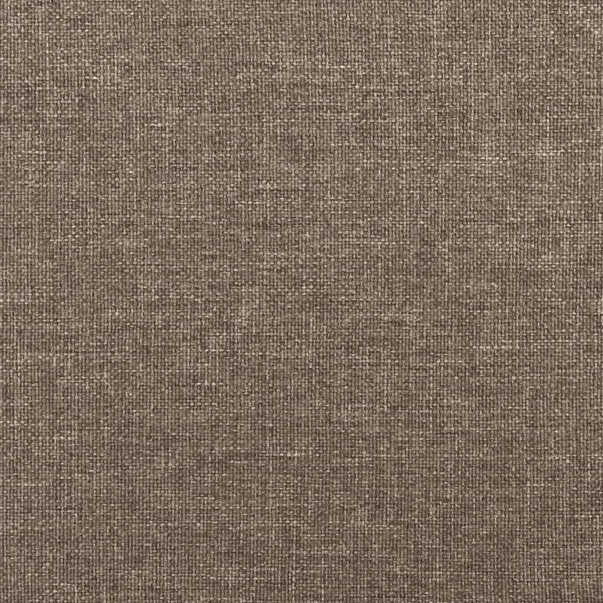 BETTGESTELL Taupe 90/200 Cm Stoff - Taupe, Holzwerkstoff (90/200cm) - vidaXL