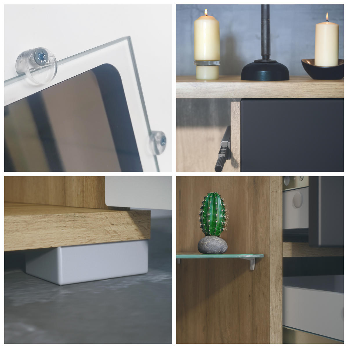 SIDEBOARD Grömitz Denim matt - Pastellblau, Holzwerkstoff (138.5/75.5/35cm) - Vladon