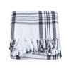 ÜBERWURF 225/255 cm, Schottenkaro, 100% Baumwolle - Weiß, Textil (225/255cm) - Homescapes
