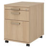 ROLLCONTAINER - mit Hängeregistratur 58/42,8/59 cm in Eichefarben Streifengriff (Kunststoff) - Eichefarben, Holzwerkstoff (42.8/59/58cm) - bümö