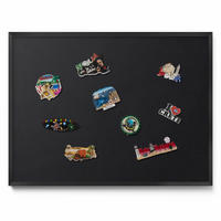 MAGNETTAFEL 80x60 cm Schwarzer Rahmen Farbe Schwarz - Bronzefarben, Metall (80/60/0.4cm) - TULUP