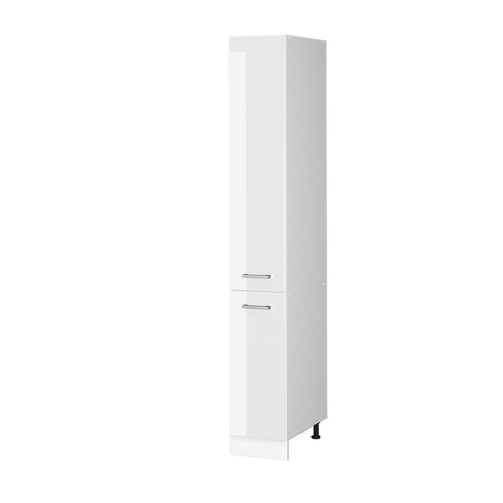 APOTHEKERSCHRANK R-Line Weiß Hochglanz 30 cm - Weiß Hochglanz/Weiß, Holzwerkstoff (30/206.8/57.2cm) - Vicco
