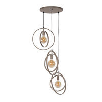 H√ÑNGELEUCHTE Turn Around 43 40/40/150 cm - Beige, Metall (40/40/150cm) - Hoyz Collection