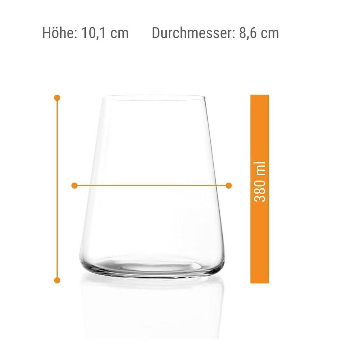 POWER Rotweinbecher Set 12 tlg - Transparent, Glas (0.5L) - Stölzle