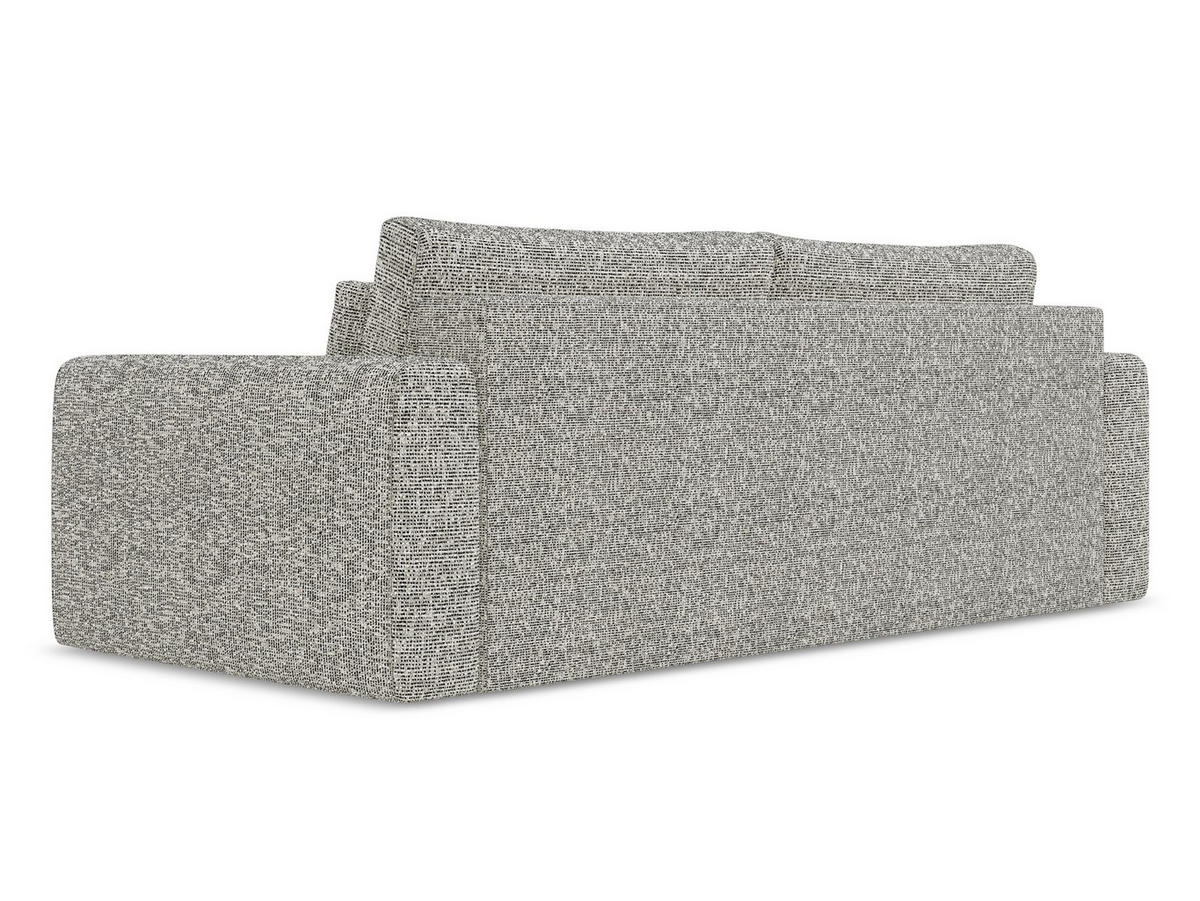 3-SITZER SOFA mit Schlaffunktion Strukturstoff Stoff Beige - Beige/Schwarz, Kunststoff/Textil (238/82/105cm) - Makamii