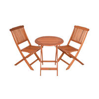 BALKONMÖBEL-SET Dijon Balkon-Set - Braun, Holz - DELUKE