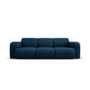 SOFA Molino aus strukturiertem Stoff königsblau 3 Sitzplätze - Blau, Textil (95/72/235cm) - Micadoni