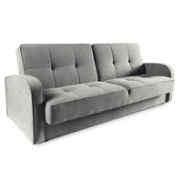 SOFA Grau ARIS Schlafsofa - Grau, Textil (222/90/93cm) - Sepro Meble
