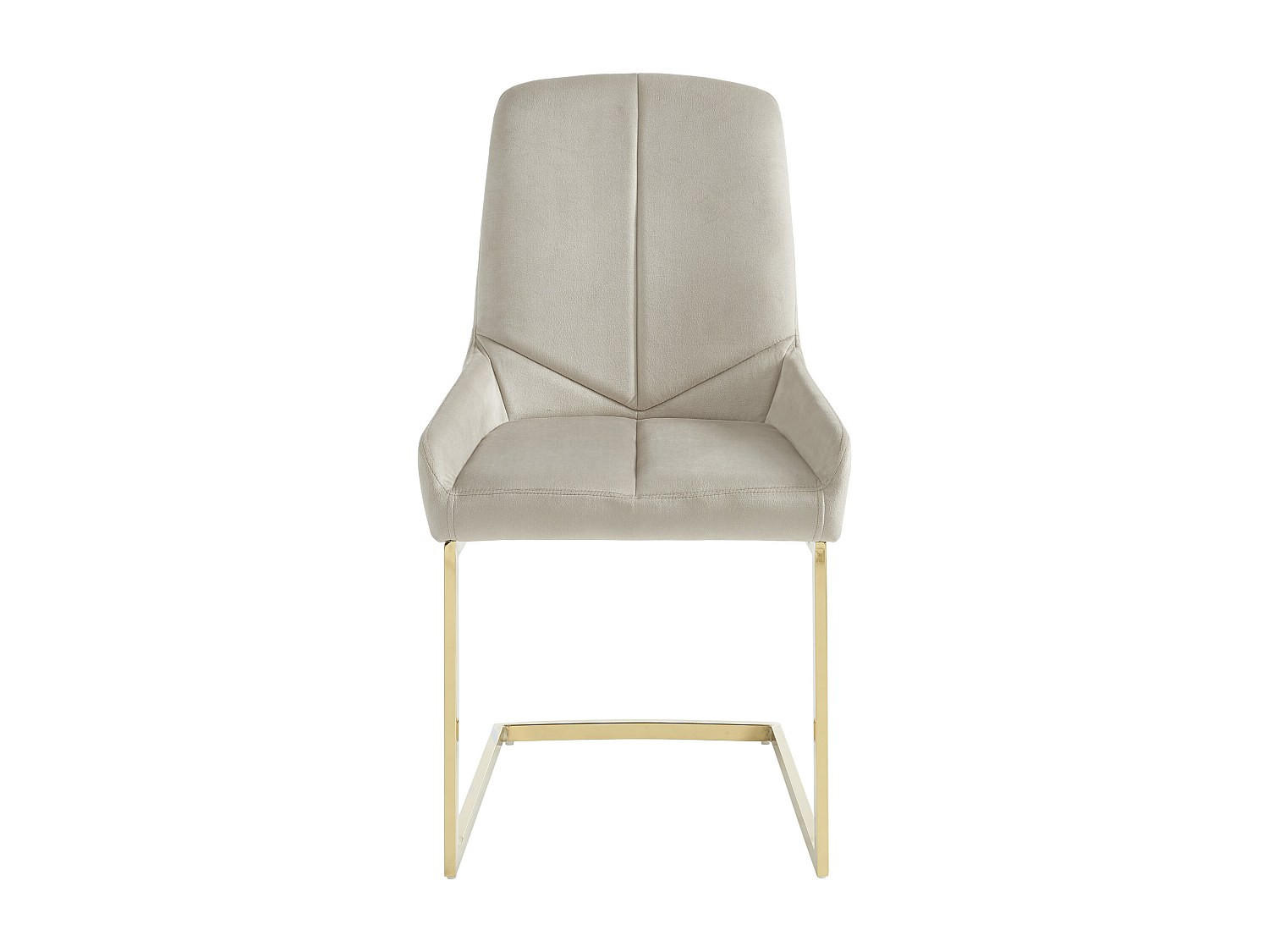 STUHL - 53 cm x 58 cm - stoff - beige Berlona - Beige, Textil (53/96/58cm) - Vente-Unique