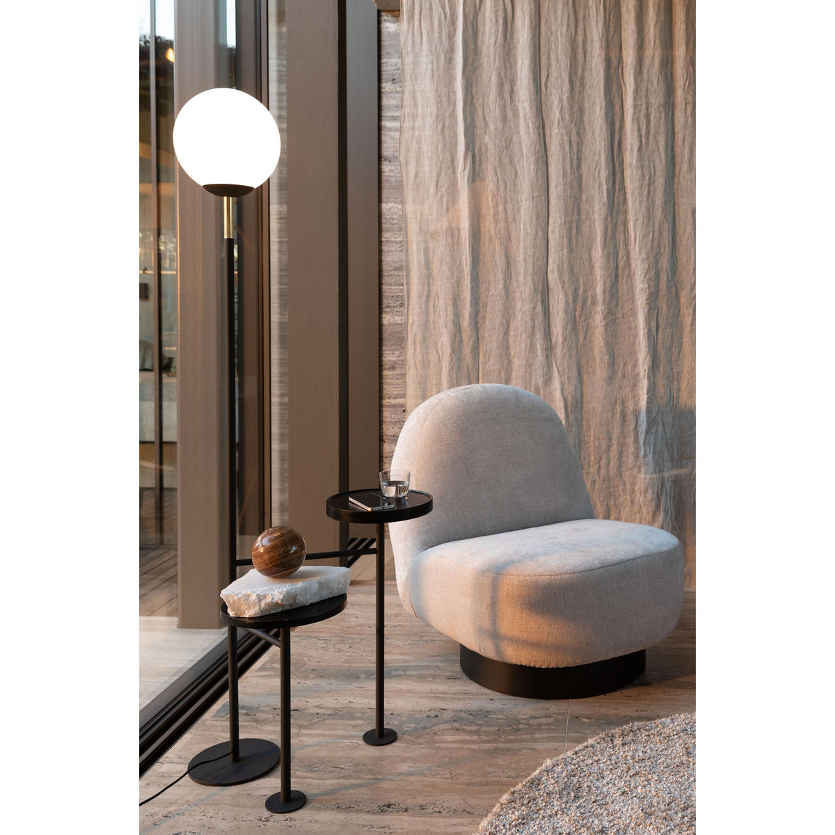 SESSEL Eden Sand/ Beige - Beige/Creme, Textil (78/85/96cm) - Zuiver