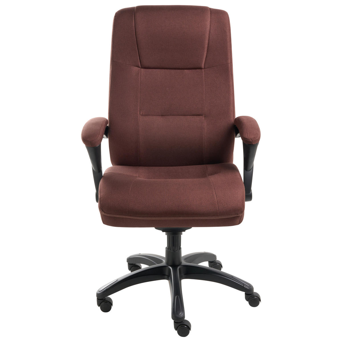 CHEFSESSEL Leinen Braun Magnus - Braun, Textil (70/116/70cm) - Beliani