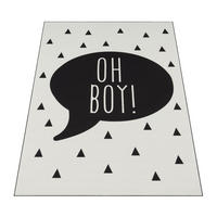 KINDERTEPPICH ALEYNA 114 SCHWARZ 80X150 - Schwarz, Kunststoff (80/150cm) - Paco Home