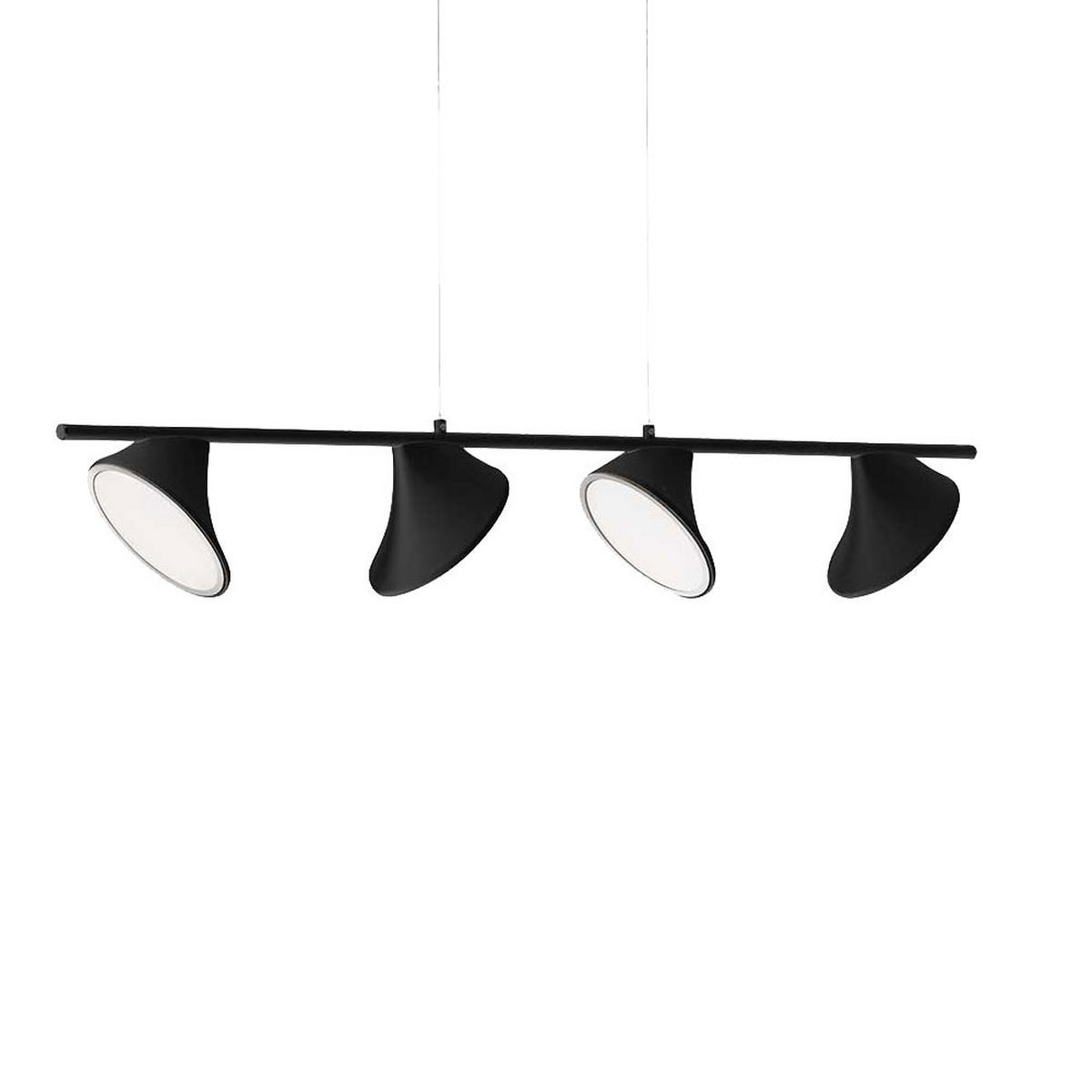 LED HÄNGELEUCHTE Schwarz Metall - Schwarz, Metall (105/12/150cm) - Wofi