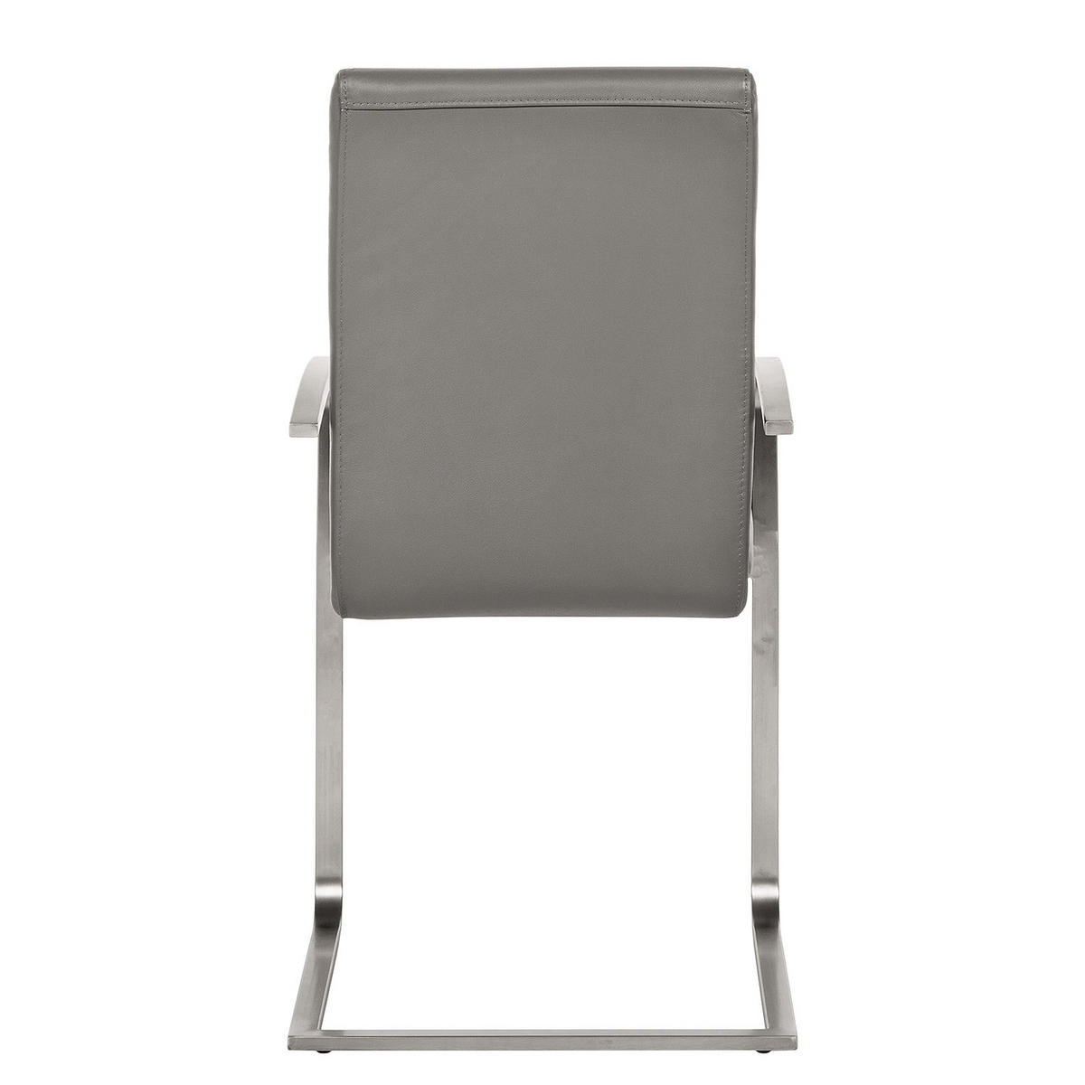FREISCHWINGER - Edelstahlfarben/Grau, Leder/Metall (51/98/58cm) - home24