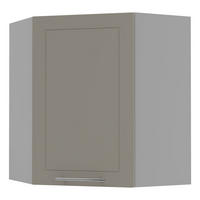 KÜCHENHÄNGESCHRANK Kvantum W10/60 Beige Matt / Grau Matt 60 / 60 / 72cm - Beige/Grau, Holz/Holzwerkstoff (60/72/60cm) - Feldmann-Wohnen