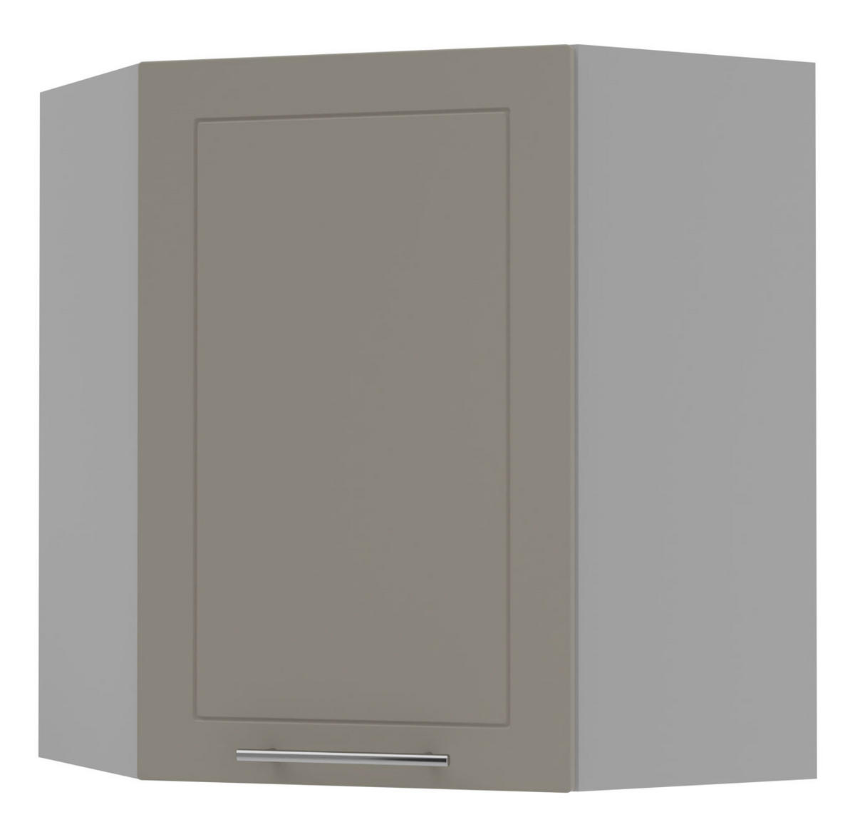 KÜCHENHÄNGESCHRANK Kvantum W10/60 Beige Matt / Grau Matt 60 / 60 / 72cm - Beige/Grau, Holz/Holzwerkstoff (60/72/60cm) - Feldmann-Wohnen
