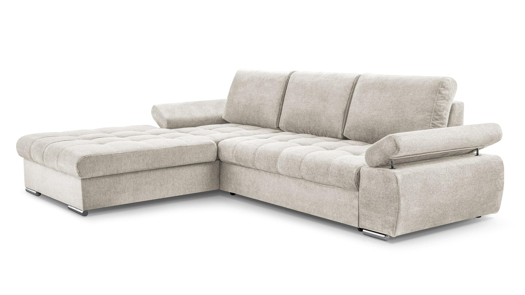 Masseno Ecksofa Beige 277x201 cm