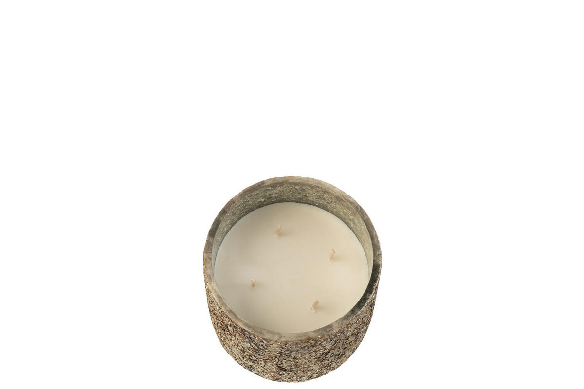 DUFTKERZE LUXURIA - Bronze - M - 60 Std. - Bronzefarben, Paraffin (14/15cm) - J-Line