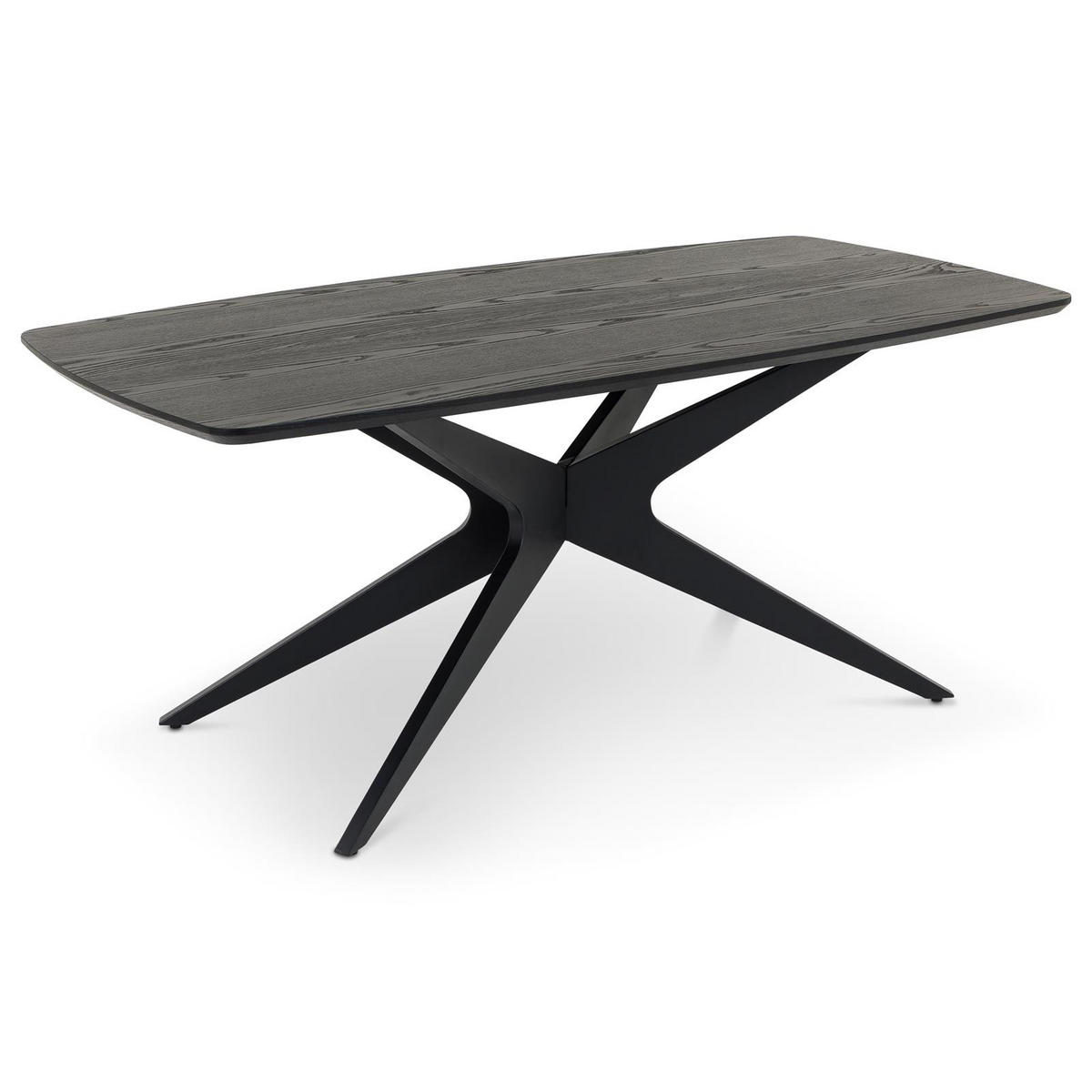 ESSTISCH TAVO schwarz - Schwarz, Holzwerkstoff (90/180/76cm) - IDIMEX