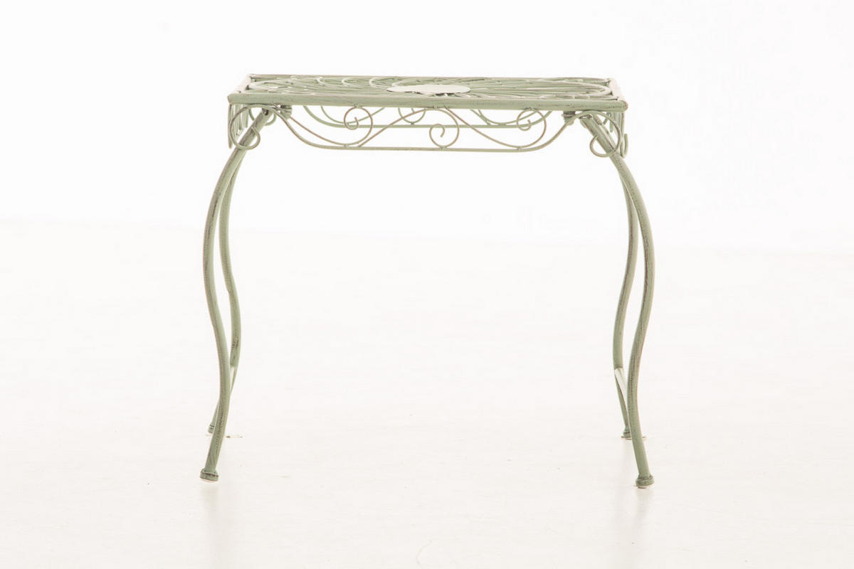GARTENTISCH Carina antik-grün - Grün, Metall (46/49/45cm) - TPFGarden